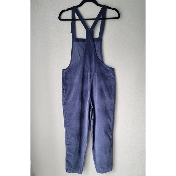 NWT Aerie Velvet Overalls Size XSmall In Blue - Picture 5 of 8